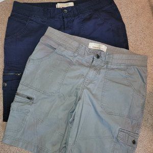 Sonoma Women's Cargo Shorts - Navy and Gray
